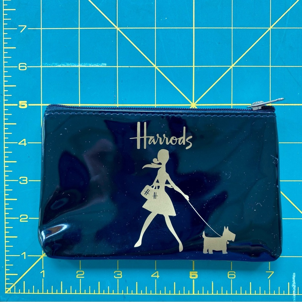 Harrods Knightsbridge Tote Bag and Coin Purse / Makeup Pouch - Picture 9 of 12